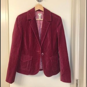 BASS Vintage Velvet Maroon Blazer XS